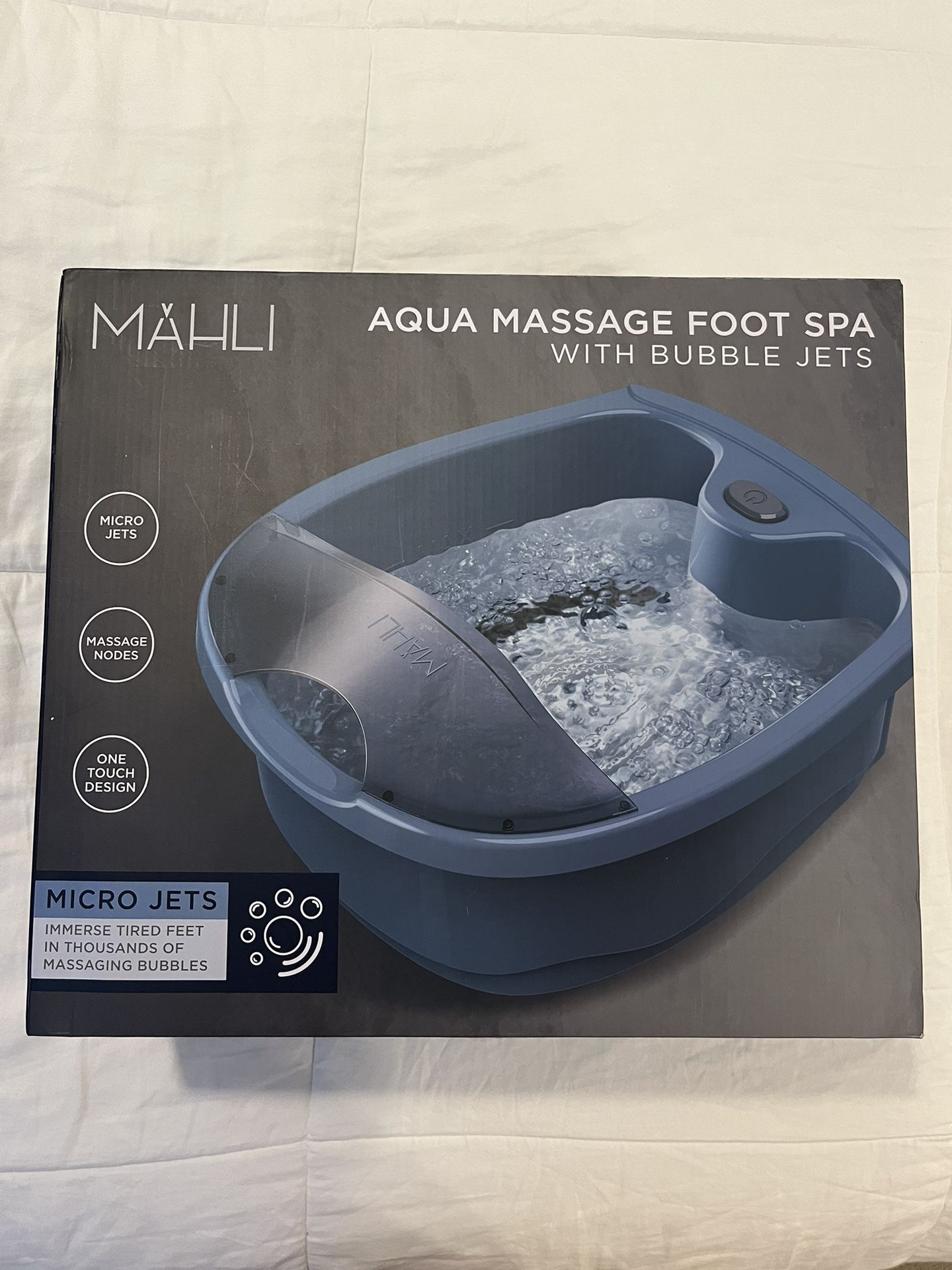 Mahli Aqua Massage Foot Spa W/ Bubble Jets