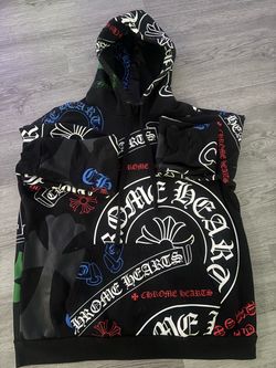Chrome Hearts All-Over Print Black Hoodie