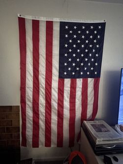 Decorative USA Flag (6 feet x 4 feet, embroidered)