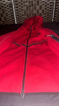 Nike Tech Fleece Full-Zip Hoodie Red Size L