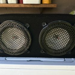2 ‘15 Kenwood Speaker W/ Subwoofer Box & Amplifier