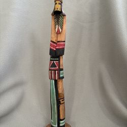 Native American Long Hair Kachina Doll 11” Tall - Excellent Condition