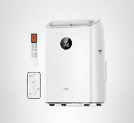 DREO Portable Air Conditioners, 10,000 BTU Air Conditioner for Bedroom with Drainage-free Cooling, 45dB Quiet, APP/Voice/Remote, 24h Timer with Fan &