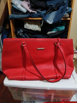 Red large purse Great content