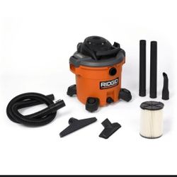 RIDGID 12 Gallon 5.0 Peak HP NXT Wet/Dry Shop Vacuum with Filter, Locking Hose and Accessories