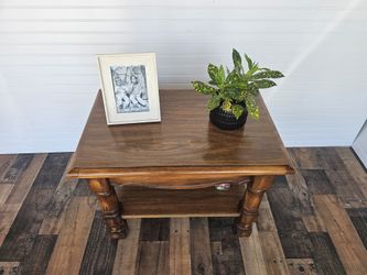 Solid Wood Side Table 