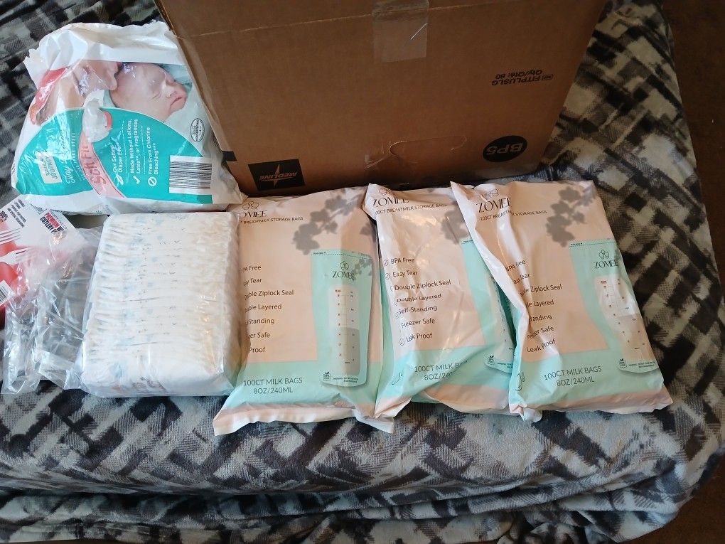 Breastfeeding Storage Bags 40 Newborn Diapers