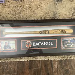 MLB Marlins Jeff Conine Signed Bat