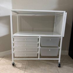 Rolling Craft Salon Barber Cart