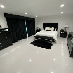 Cal King Black Bedroom Set For Sale! 