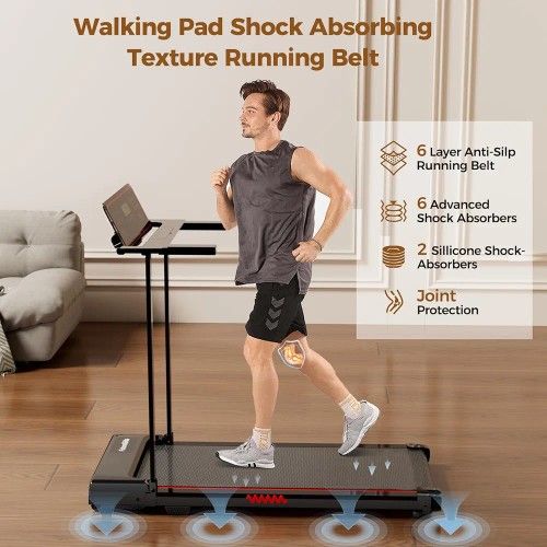 Treadmill with Handle, Treadmills for Home Small Spaces
