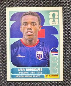 2026 Panini FIFA World Cup Stickers #CPV15 Garry Rodrigues Cabo Verde