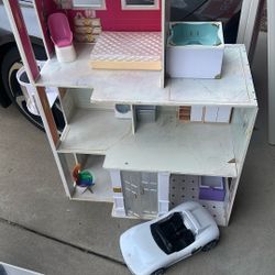 Rainbow High Townhouse - 3-Story Wood Dollhouse Playset