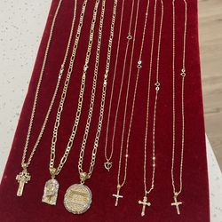 10k solid gold and 14k solid gold lot