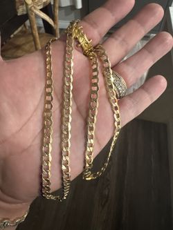 14k Gold Cuban Chain, 24 Inches Long, 17.4 Grams