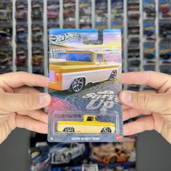 2025 Hot Wheels Silver Series Surf’s Up Yellow Custom ‘62 Chevy Pickup 