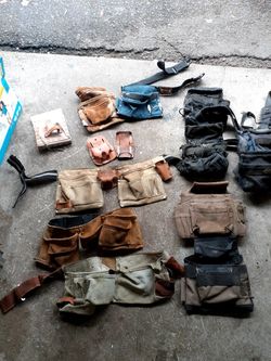 Construction tool belts.