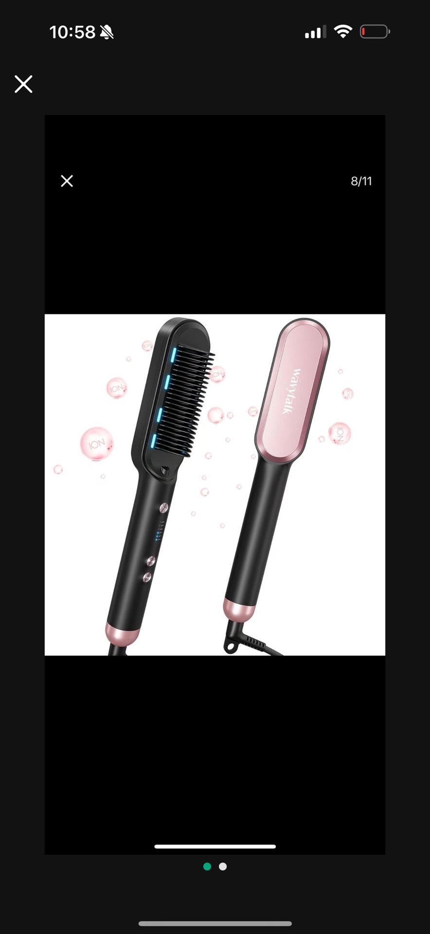 Hairbrush Straighter