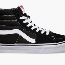 VANS Sk8-Hi Black & White Shoes