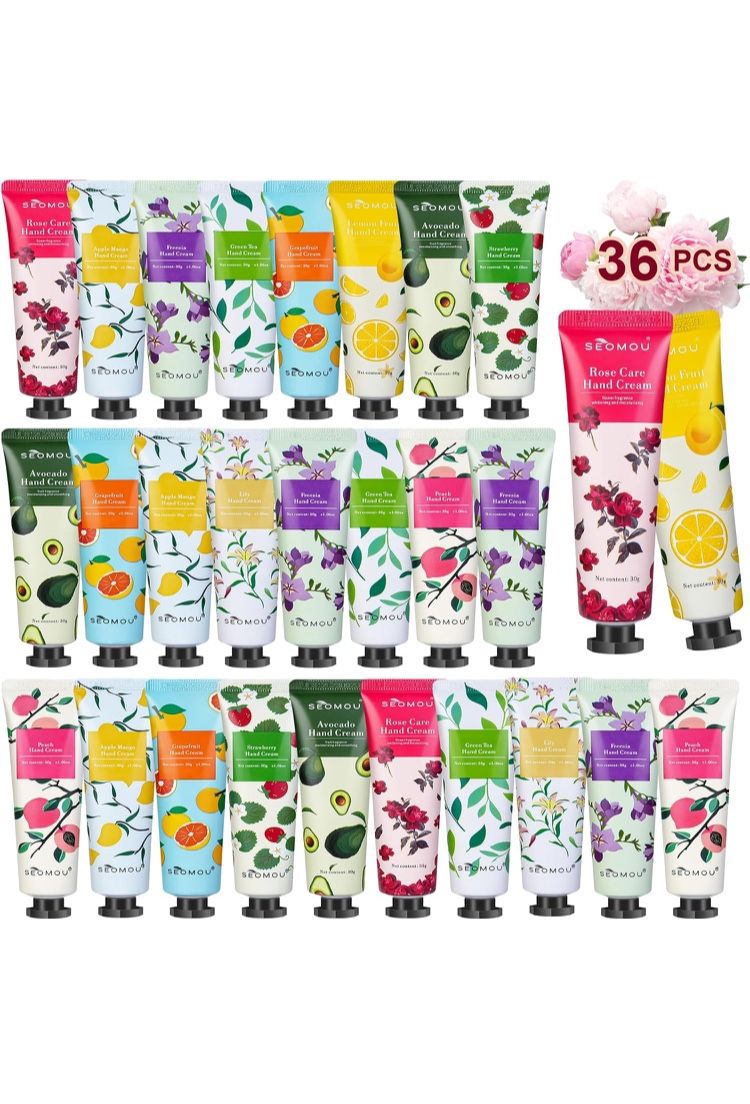 36 Pack Hand Cream Gift Set, Hand Lotion Travel Size