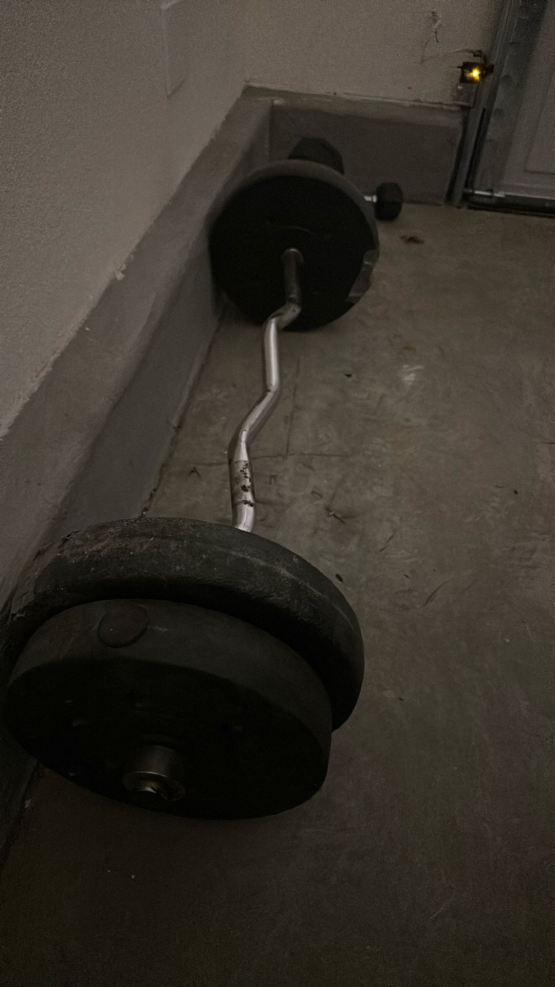 50 lb EZ Curl Bar with Weights