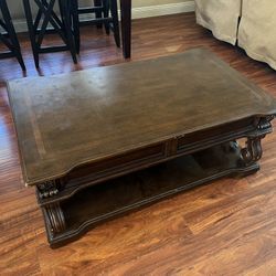 Wood Coffee Table-Lift top