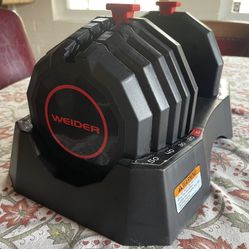 Weider Adjustable Dumbbells 