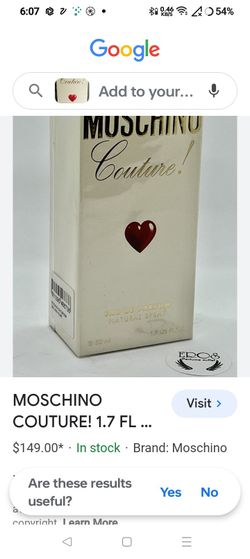 New Couture By Moschino Parfume for Women 1.7 oz / 50 ml