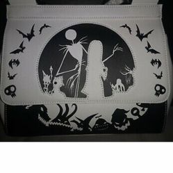 LOUNGEFLY Nightmare Before Christmas Jack And Sally Silhouette 