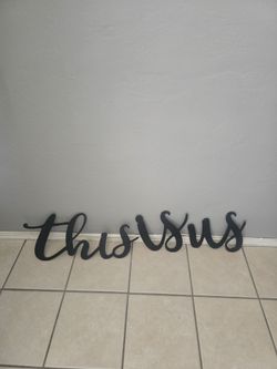 This Is Us 3 Piece Letters Wall Decor