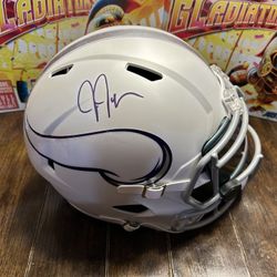 Minnesota Vikings Justin Jefferson Autographed Alternative Full Size Replica Helmet