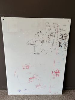 Dry erase board, glass 3x4