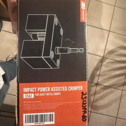 C5A2 Impact Power Assisted Crimper HVAC Crimping Tool Shank Pipe Crimping Machine Steel Pipe Fitting Splicing Tool for Sheet Metal Crimpe new $60 