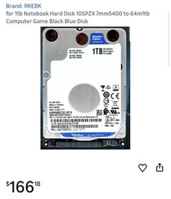 Computer Western Digital 1TB Internal Hard Disk