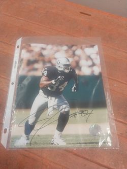 Oakland Raiders Wr Autograph Authentic 