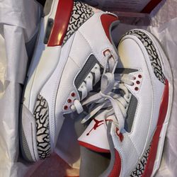 Jordan 3 Fire Reds Size 7