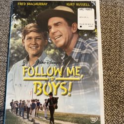 Walt Disney New Sealed DVD W/ Fred MacMurray & Kurt Russell ‘Follow Me, Boys!’