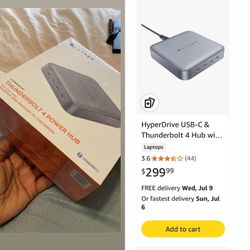 Hyperdrive USB-C And Thunderbolt 4 Hub Power Hub