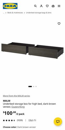 Malm Bed Frame Drawers