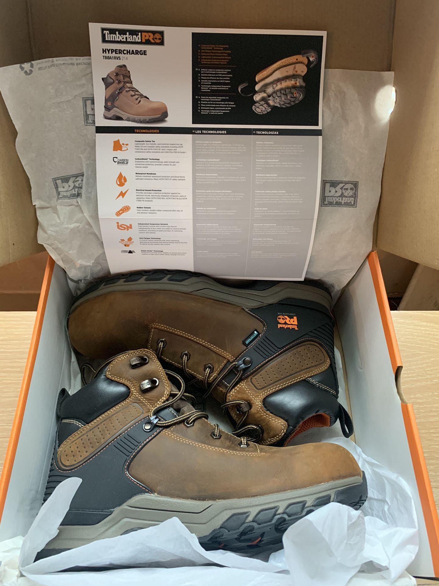 New Timberland Composite Toe Boots Men’s 10