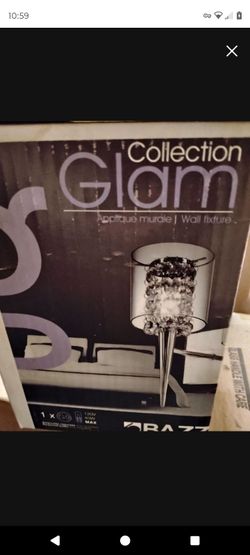 Razzle Glam Collection Crystal Wall Fixture