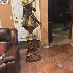 5-1/2' Bronze Cherub Statue