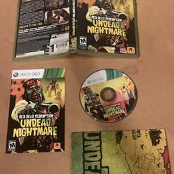Red Dead Redemption Undead Nightmare CIB W/ Map + Manual - Xbox 360