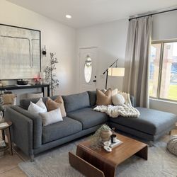 Room & Board Cade Tepic Charcoal 2-piece Sectional