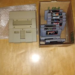 Super Nintendo SNES Shell And Games Collection Bundle Lot 