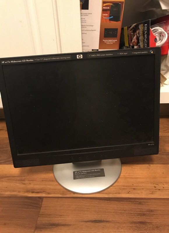 Hp w17e widescreen LCD monitor