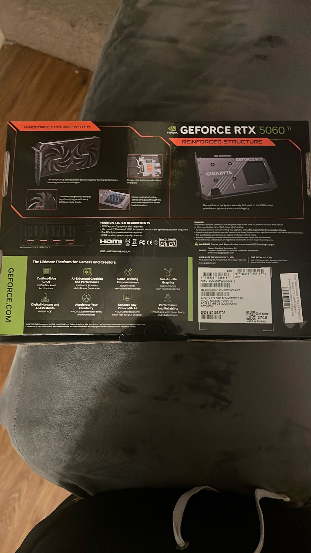 gigabyte geforce rtx 5060 ti 8gb 
