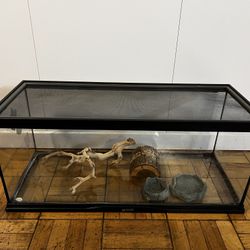 zoo med 20 gallon leopard gecko reptihabitat terrarium kit