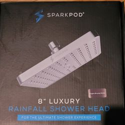 SparkPod Shower Head - High Pressure Rain- 8"