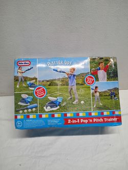 Little Tikes 2-in-1 Pop 'n Pitch Trainer, Outdoor Sports Experience, Boys and Girls Ages 3+